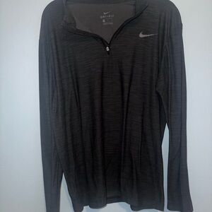 Nike Black Quarter-Zip Dri-FIT Top